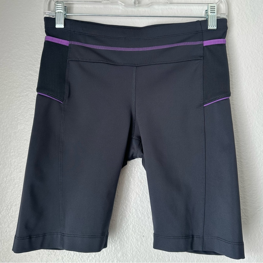 Athleta Women's Presto Bermuda Shorts Stretch Site ST Athleta shorts gray purple